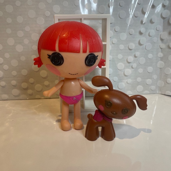 LaLaLoopsy Littles Red Fiery Flame 🔥 doll with 🍫🐶chocolate puppy pet - Picture 1 of 11